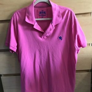 Express men’s hot pink pique polo shirt